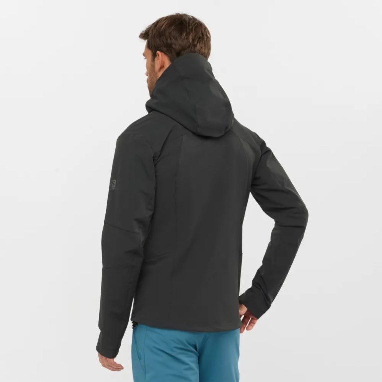 Casaco Salomon Outpeak Softshell Full Zip Masculino Pretas | PT L62351